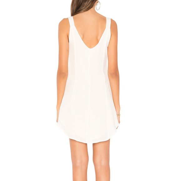 New White Breeze Button Placket Mini Slip Dress Sm - Picture 3 of 3